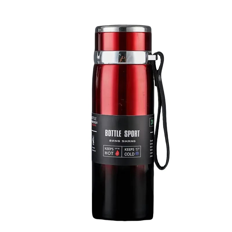 1L Thermal Water Bottle Vacuum Flasks Stainless Steel Thermos Bottle Keep Cold and Hot Water Bottle Thermos for Water Tea Coffee